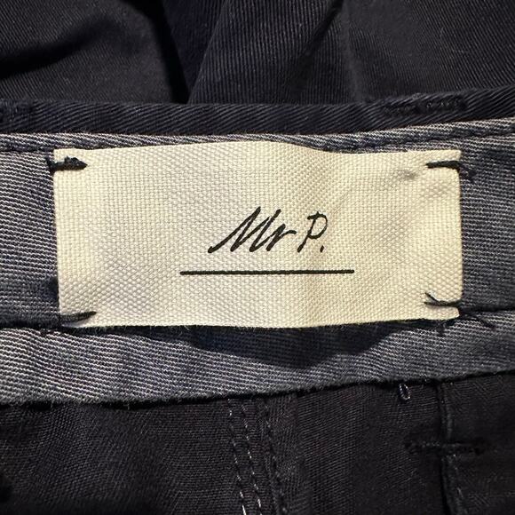 NWT Mr. Porter Navy Chino Button Fly Cotton Shorts 32 - Picture 4 of 9